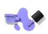 Hanami Nail Polish - Lilac Wine 15ml colour is Purple blue, vegan and cruelty free, breathable and Australian made. Example of use. Colour swatch.