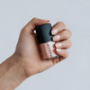 Hanami Nail Polish - Lovefool 15ml colour is Baby pink peach, vegan and cruelty free, breathable and Australian made. Example of use.