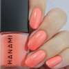 Hanami Nail Polish - Melody Day 15ml colour is Light cream orange, vegan and cruelty free, breathable and Australian made. Example of use.