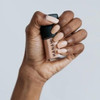 Hanami Nail Polish - Peaches 15ml colour is Nude peach, vegan and cruelty free, breathable and Australian made. Example of use.