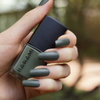 Hanami Nail Polish - The Moss 15ml colour is Matte army green, vegan and cruelty free, breathable and Australian made. Example of use.