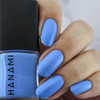 Hanami Nail Polish - Tides 15ml colour is Sky blue, vegan and cruelty free, breathable and Australian made. Example of use.