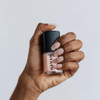 Hanami Nail Polish - Tiny Dancer 15ml colour is Sheer nude pink, vegan and cruelty free, breathable and Australian made. Example of use.