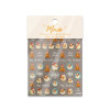 Moxie Ultra Thin Flexible Nail Art Stickers - Traditional Christmas Santas & Teddy Bears