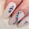 Caribbean Sea Nail Art Crystal Rhinestones. Teal Green Blue Preciosa Crystals.