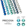 Preciosa Chaton Rose Viva 12 Flatback Stones - Caribbean Sea