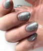 Luxio Gel Polish - Figment 15ml A Silver Flecked Grey  premium 100% pure gel, odourless, vegan, long lasting, HEMA-FREE, pro-only Coloured Gel Polish.