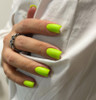 Luxio Gel Polish - Turbulent 15ml A Lime Green  premium 100% pure gel, odourless, vegan, long lasting, HEMA-FREE, pro-only Coloured Gel Polish.