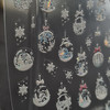Moxie Ultra Thin Flexible Nail Art Stickers - 3D Winter Christmas Bauble (Laser White)