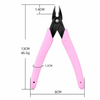 Precision Nail Art Cutter with Return Spring – Pink Handle