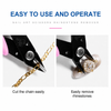 Precision Nail Art Cutter with Return Spring – Pink Handle