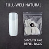 Refill Tips - TNS Natural Full-Well Nail Tips (50PCS)