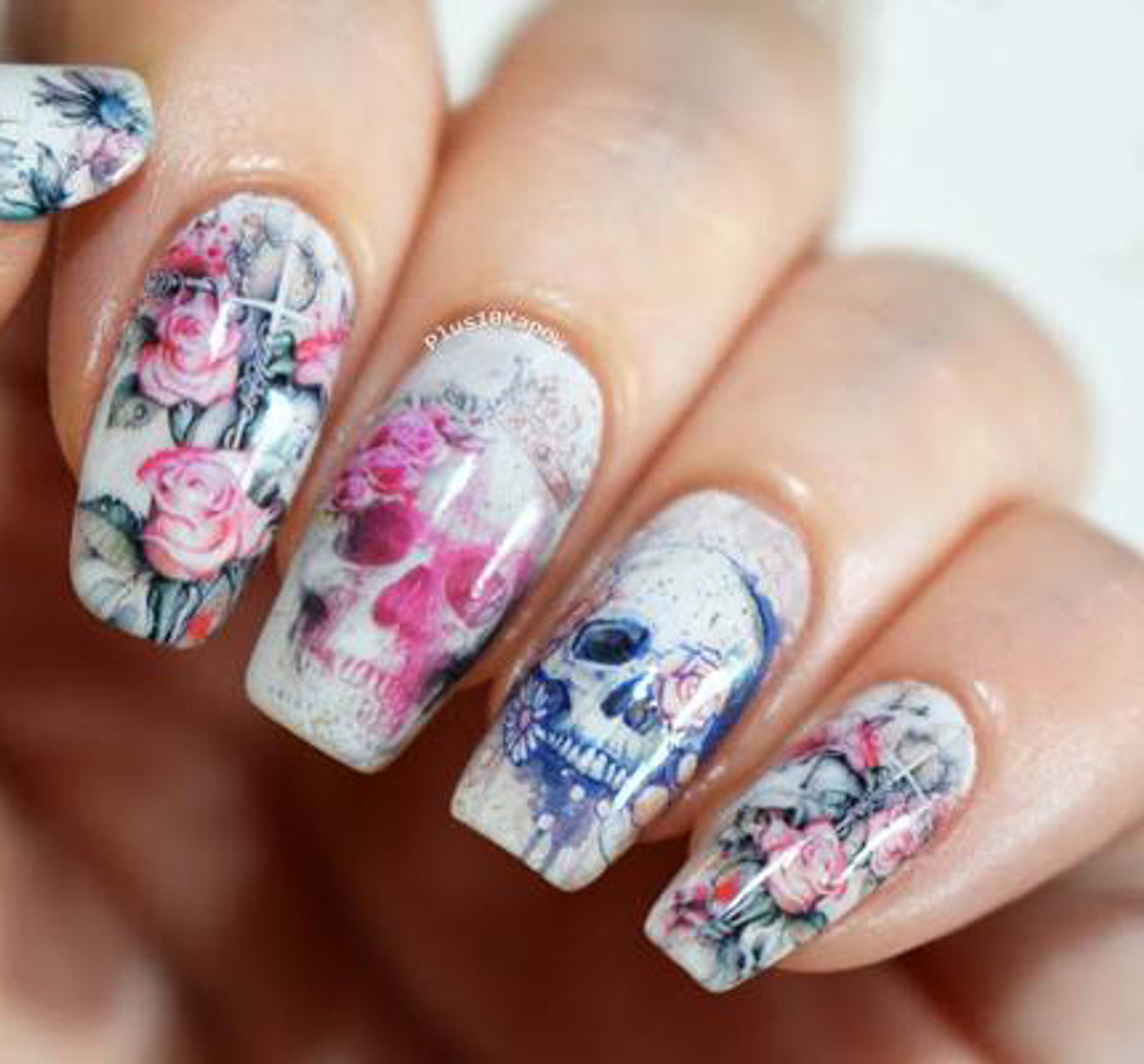 Fabulous Nails with Water Decals | daily charme