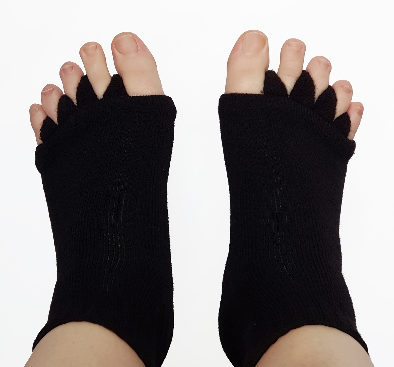 One Pair Pedicure Open Toe Socks with Separators (Available in White, Pink  & Black)