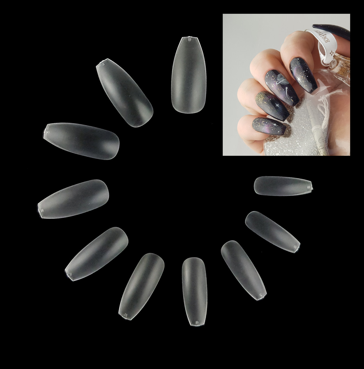 24p Purple Gradient False Nails Long 3D Bow Diamond Fake Nails