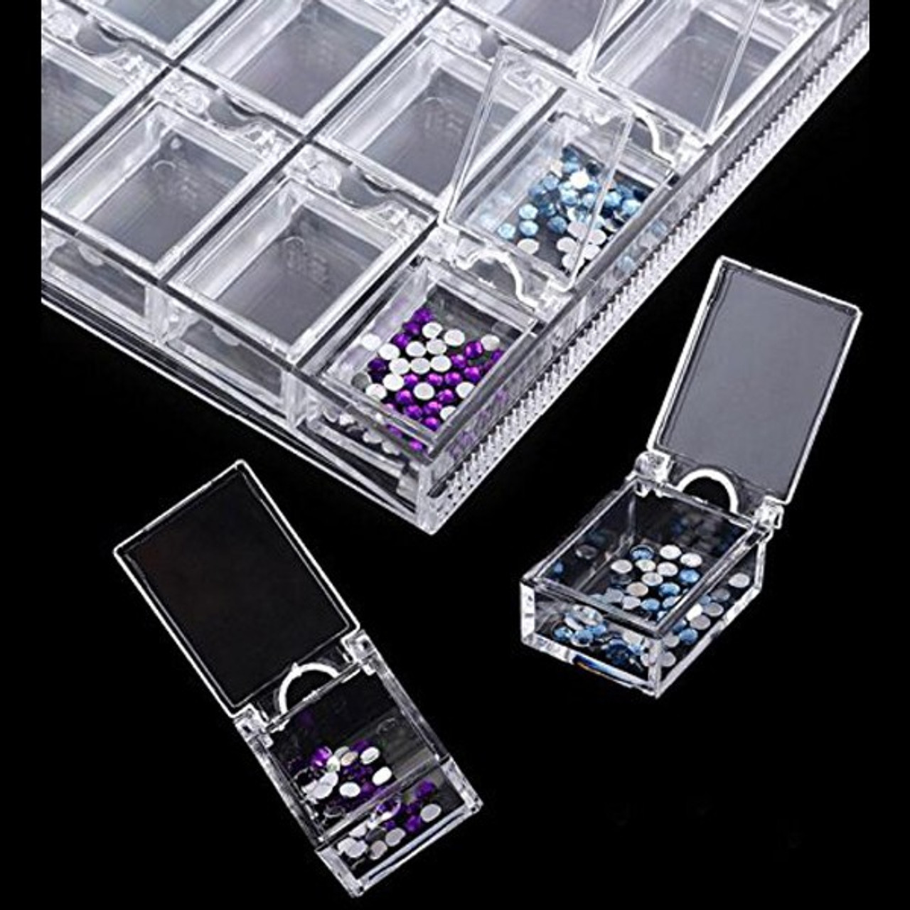 Rhinestone, Nail Jewelry, Nail Art Storage Box - 8 Grids - Each – Pure Spa  Direct