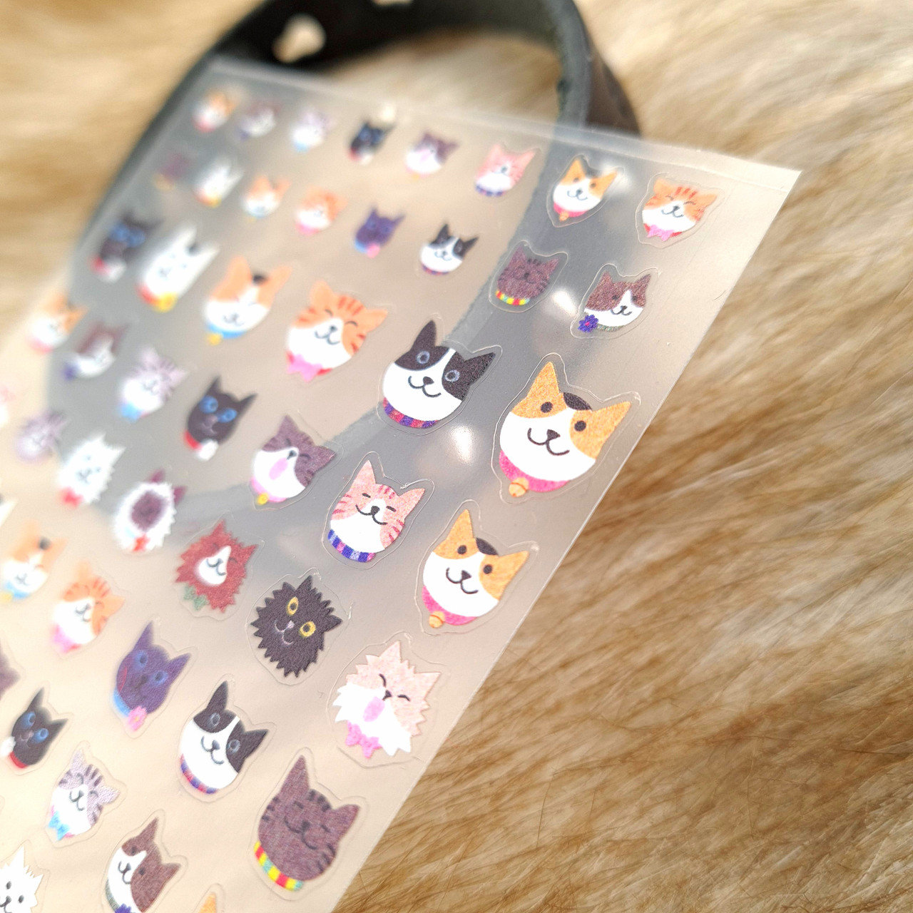 Cat Puffy Stickers 