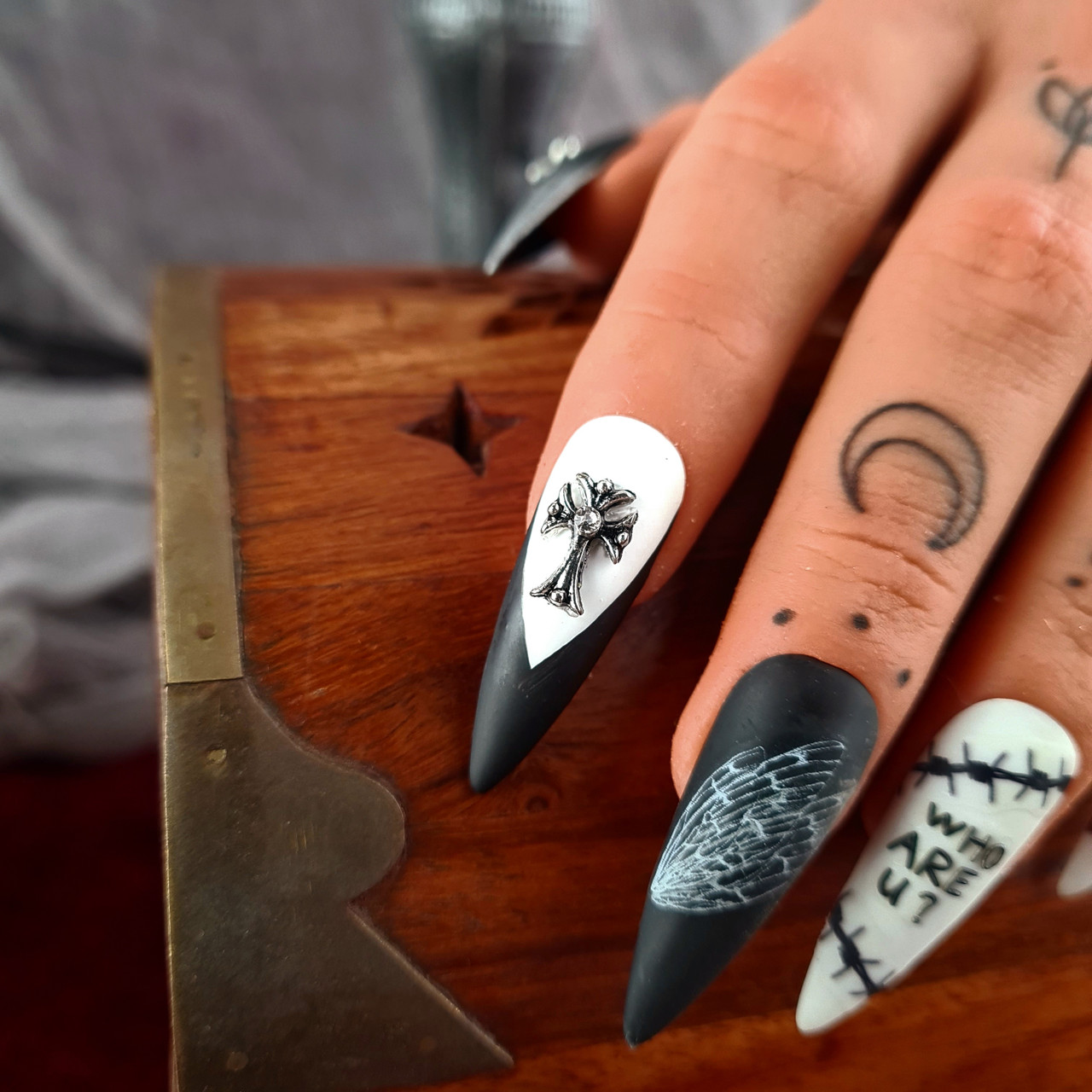 12 pcs Vintage Retro Gothic Halloween Charms for Nails Art Design