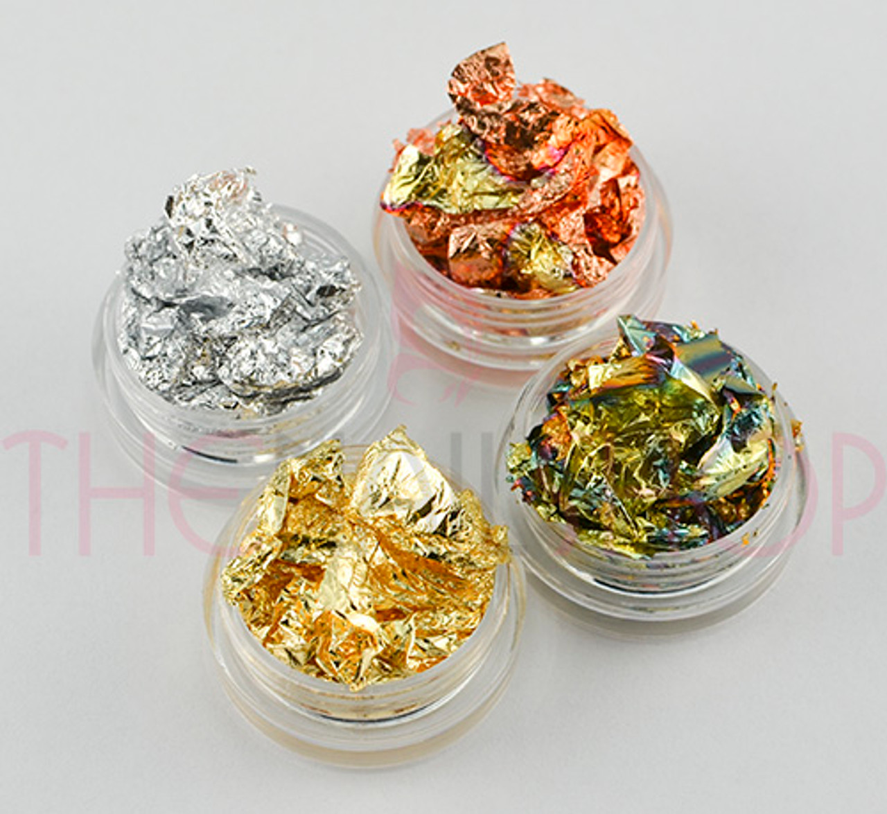 Gold Copper Thin Metallic Nail Charms