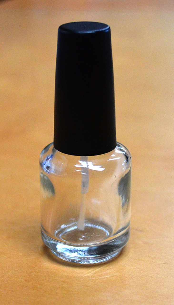 12ml Nail Polish Glass Bottle with Shiny Silver Cap and Brush - New  Directions Australia