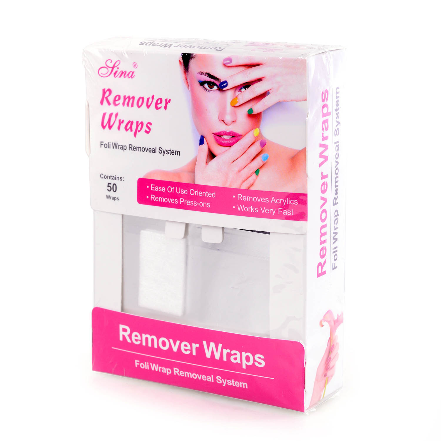 NAILFUN Entferner-Set: 500ml Remover + 100 Wraps Zum Ablösen Von Gellack, Shellac & Gel-Polish