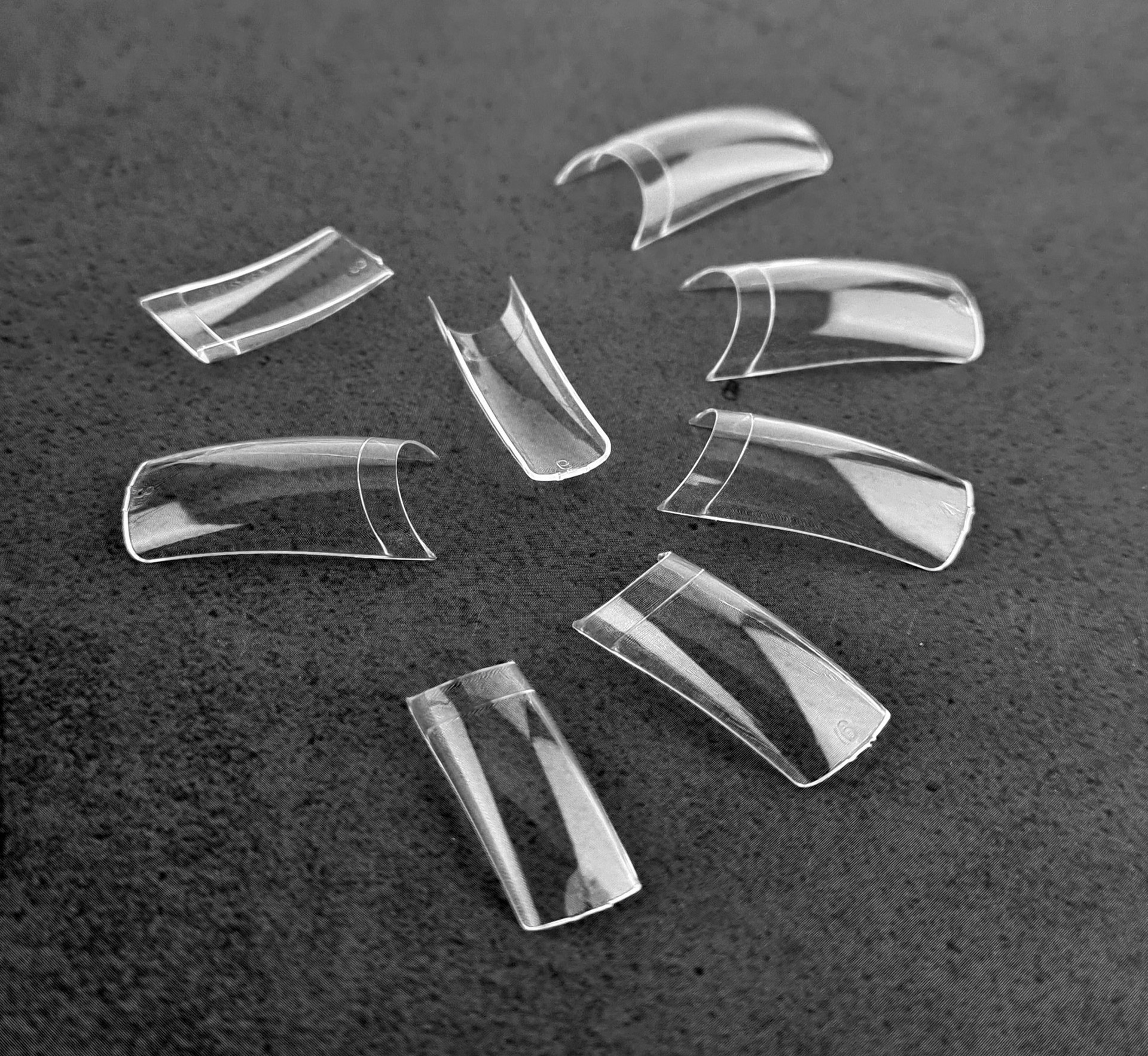 TNS Clear Tapered Full-Well Nail Tips, TNS Clear Tapered Full-Well Nail ...