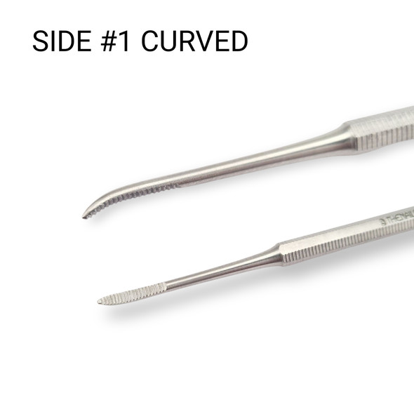 TNS Dual-Sided Ingrown Toe Nail File (Side 1 Curved, Side 2 Straight)
