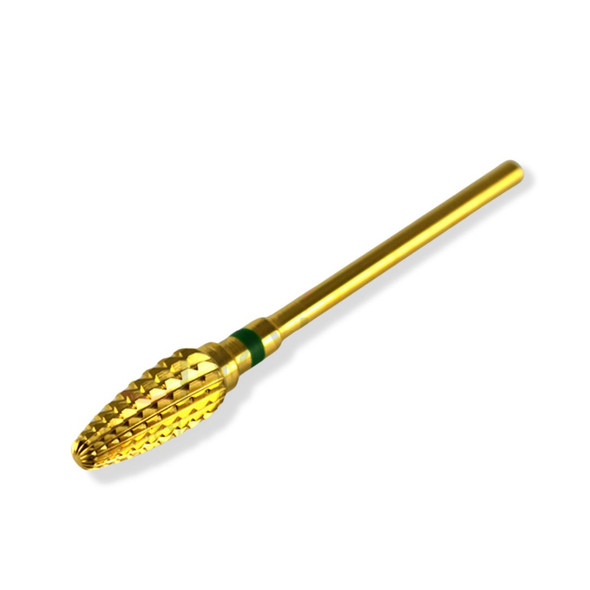 Master Cross-Cut Golden Carbide Football/Flame/Typhoon Nail Bit (X-Coarse)