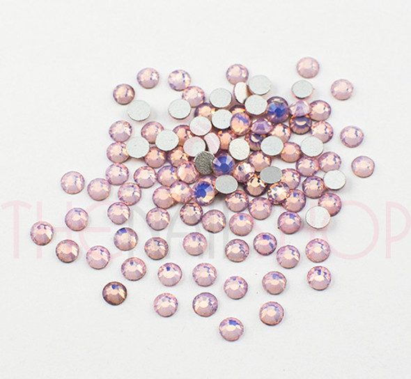 Opal Pink Glass Crystals Flatback Nail Art Rhinestones (100PCS) - Available in 1.5mm, 2mm, & 3mm