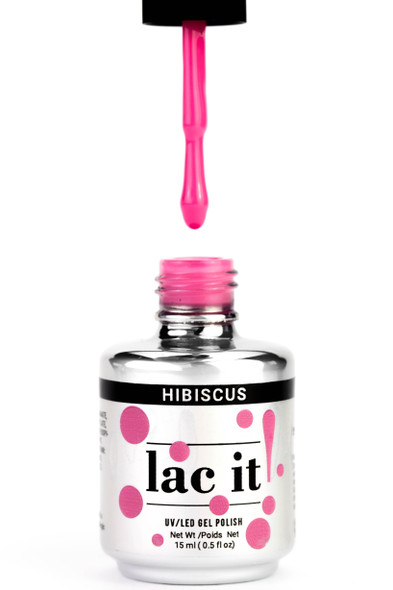 Lac It!™ Advanced Formula Gel Polish - Hibiscus Pink (15ml Bottle)