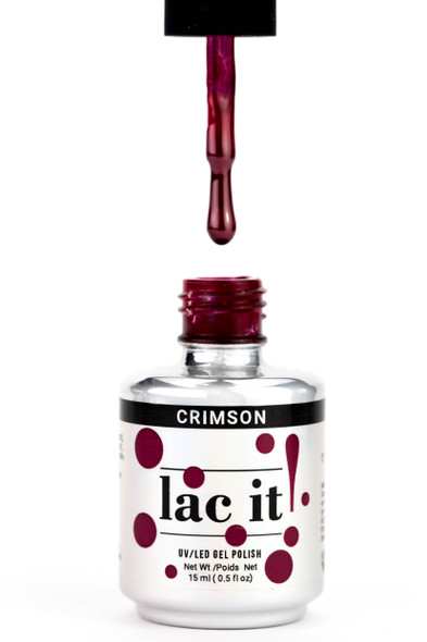 Lac It!™ Advanced Formula Gel Polish 15ml Bottle - Crimson Red