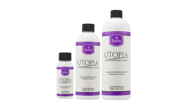INM Utopia Competition Acrylic Sculpting Liquid Monomer (60ml, 240ml, 480ml) - Fast Setting! 