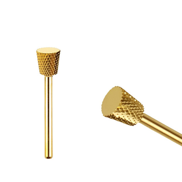 Master Cross-Cut Golden Inverted Tapered Trenching Drill Bit for Nails (Medium). Balance Your French Whites!