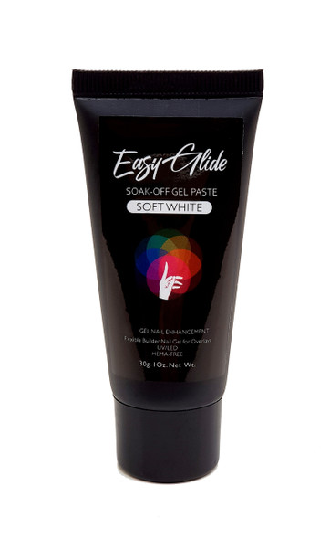Easy Glide Soak-Off UV/LED Gel Paste For Nails (HEMA FREE) - Soft White 30gm