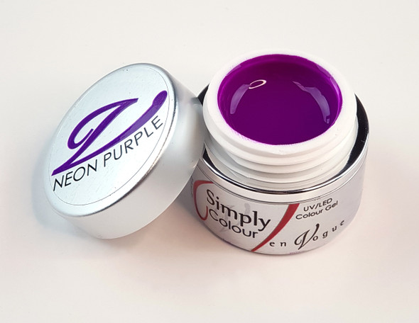 Simply Coloured UV/LED Nail Gel (Hard Gel) 5ml - Neon Purple