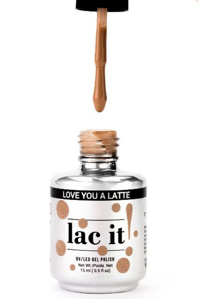 Lac It!™ Advanced Formula Gel Polish 15ml - Love You A Latte (The Barista Collection). Natural Nude Gel Polish.