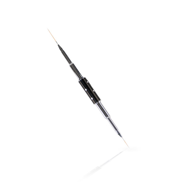 En Vogue 2-in-1 Liner Striping Nail Art Brush (Black Handle/Lid)