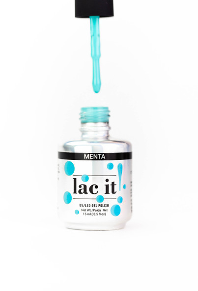 Lac It!™ Advanced Formula Gel Polish 15ml - Menta (Gelato Collection). Aqua/Mint Gel Polish.