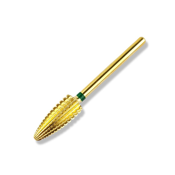 Master Cross-Cut Golden Carbide Football/Flame/Typhoon Nail Bit (Coarse)