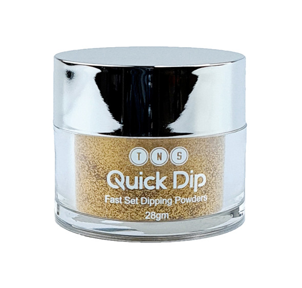 TNS Quick Dip Fast Setting Coloured Powder 28gm - Gold Glitter QD033