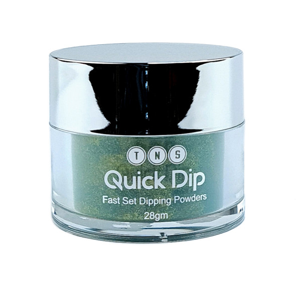 TNS Quick Dip Fast Setting Coloured Powder 28gm - Dark Teal (Gold Shimmer) QD036