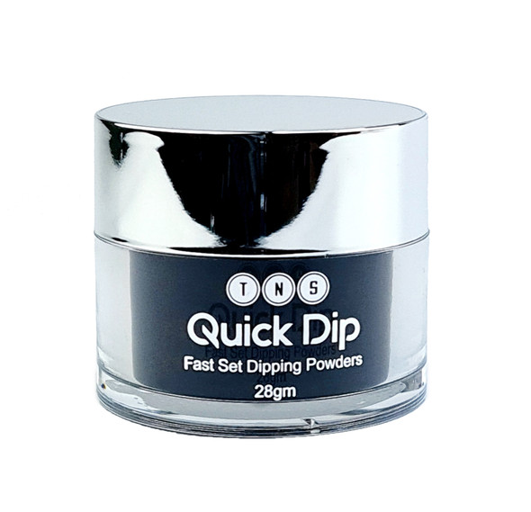 TNS Quick Dip Fast Setting Coloured Powder 28gm - Black Shimmer QD042