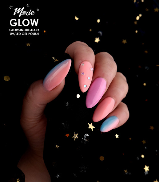Moxie Pastel GLOW Coloured UV/LED Nail Gel (5 Pack)