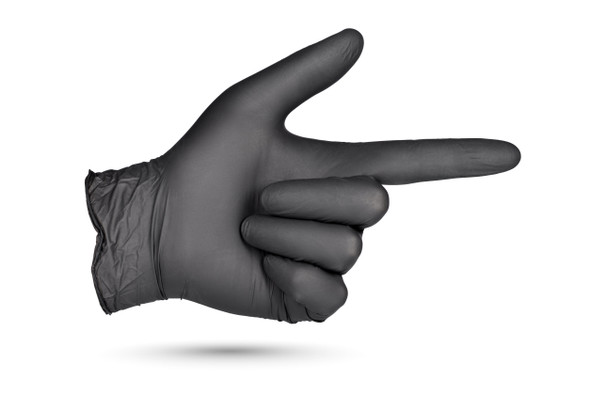 Black Air® Nitrile Disposable Gloves (Small, Medium, Large, X-Large) - Latex Free, Vinyl Free, Powder Free!