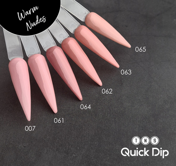 TNS Quick Dip Fast Setting Coloured Powder 28gm - Creamy Rose Nude QD061