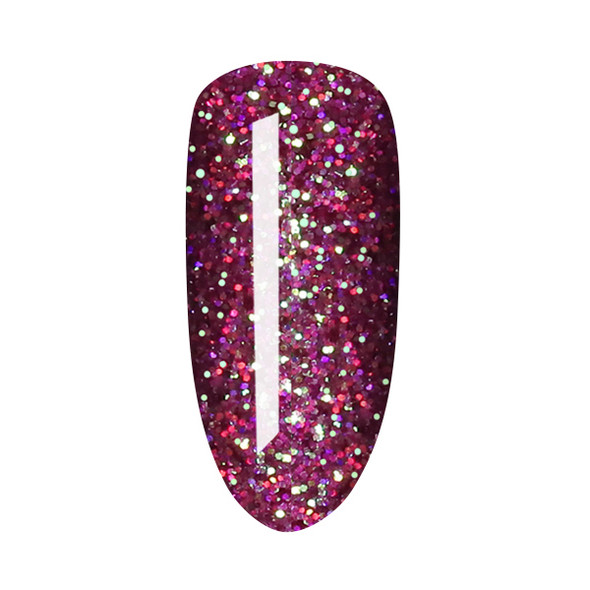 TNS Quick Dip Fast Setting Coloured Powder 28gm - Maroon Glitter with an Iridescent Pear Glow! QD082