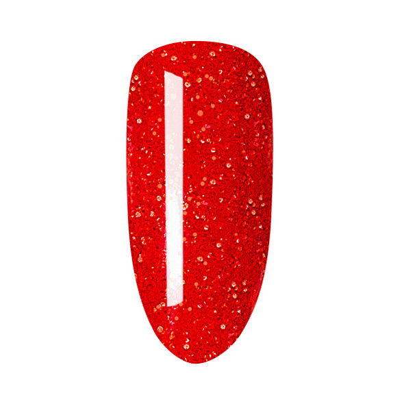 TNS Quick Dip Fast Setting Coloured Powder 28gm - Bright Red Sparkles (Glitter Red Dip) QD083