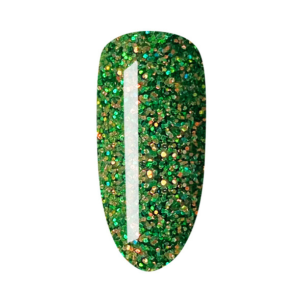 TNS Quick Nail Dip Powder 28gm - Green & Gold Delight QD097 (Green with Gold Reflections)