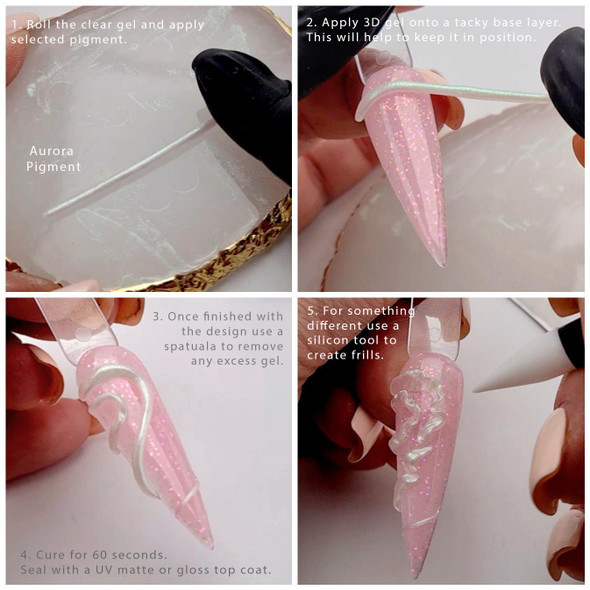 Moxie Clear 3D Crafting Nail Art Gel