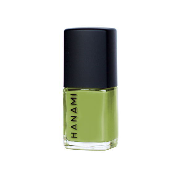 Hanami Nail Polish - Avant Garden 15ml colour is Avocado green, vegan and cruelty free, breathable and Australian made.